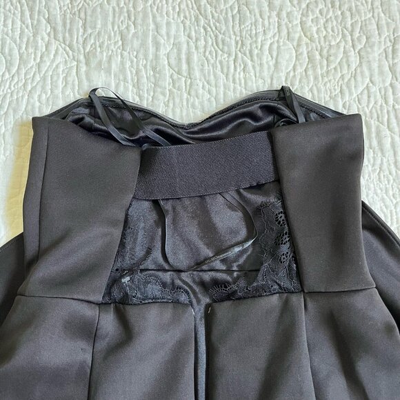 NWT BCBG Generation Womens Black Strapless Bodycon Lace Mini Size XS - Picture 4 of 6